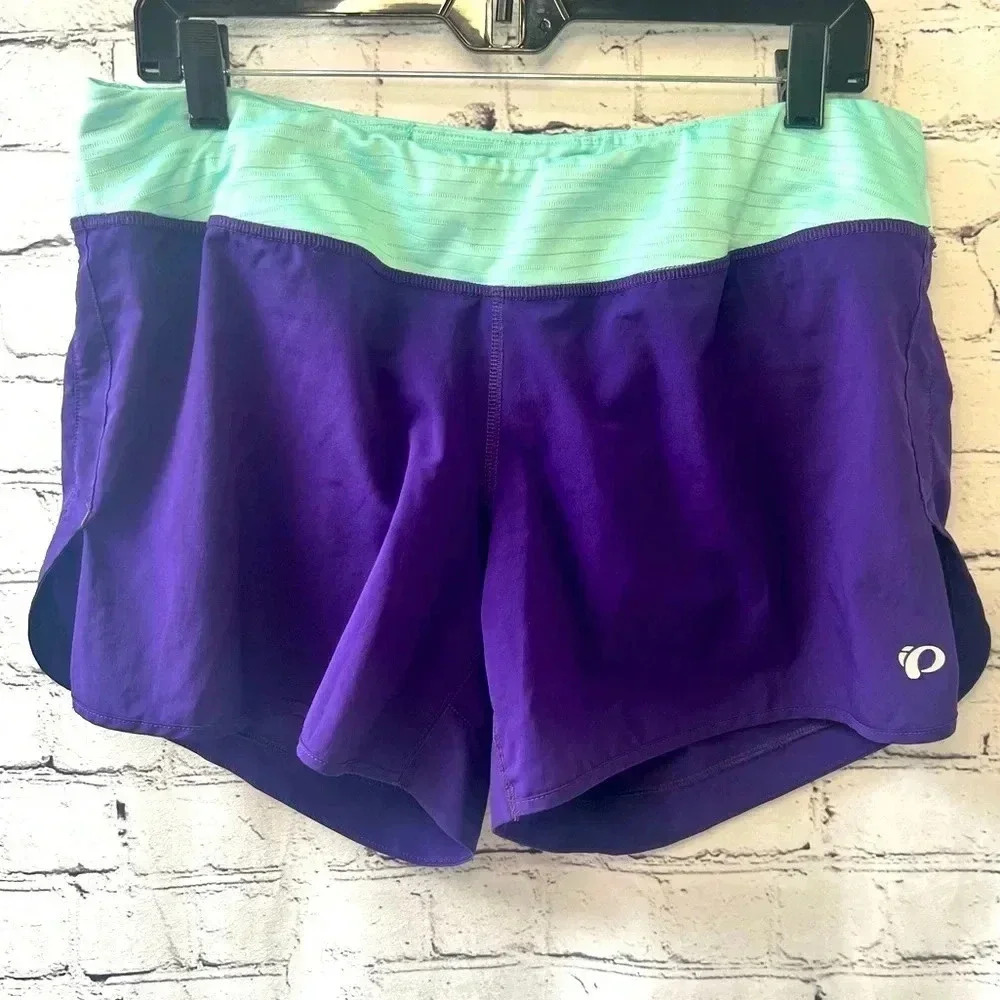 Pearl Izumi Women’s Sugar Active 4 inch Running Shorts Purple Blue Size XL